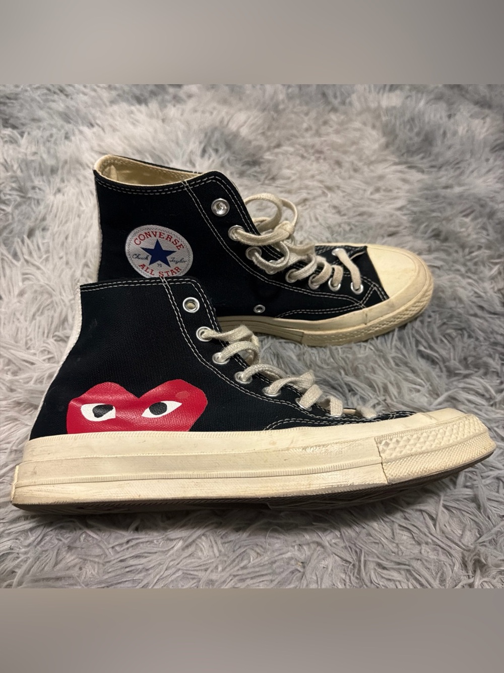 Size 7 - Converse Chuck Taylor All Star High x Comme des Garcons Play 2015